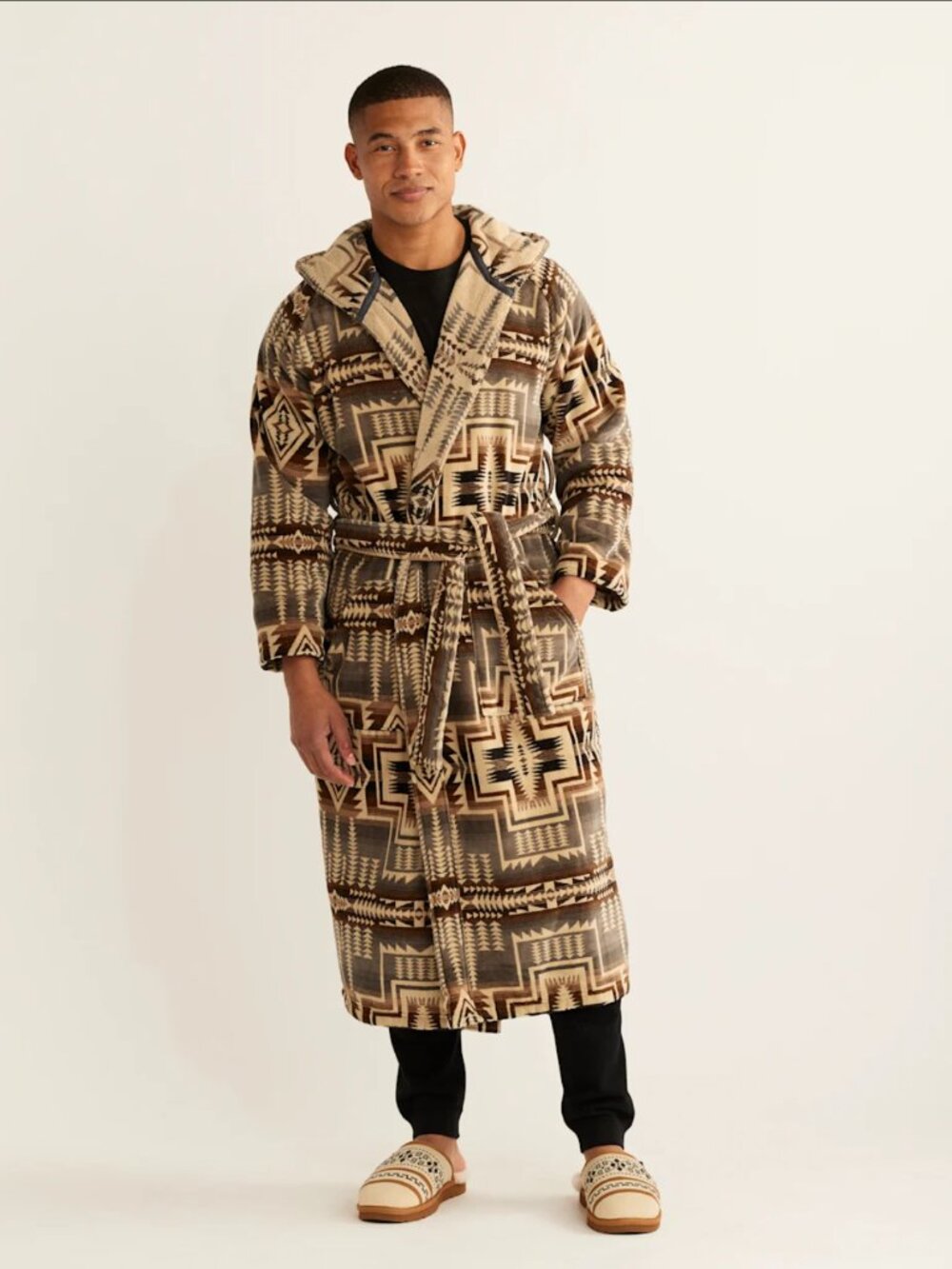 Pendleton Cotton Terry Unisex Hooded Robe